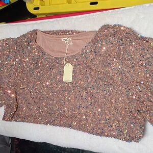 Jodifl sequin shirt  2X